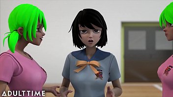 BDSM Fucking Machines For Hentai Babes   Giant Teacher Sucks Cock Too!